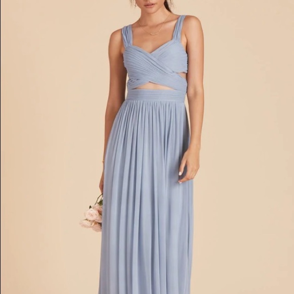 BIRDY GREY Elsye Dress - Dusty Blue bridesmaids dress size small